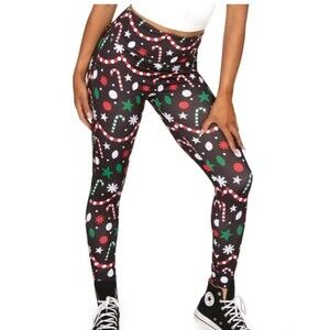 Tipsy Elves Holiday Goodies High Waist Leggings Women’s Size M